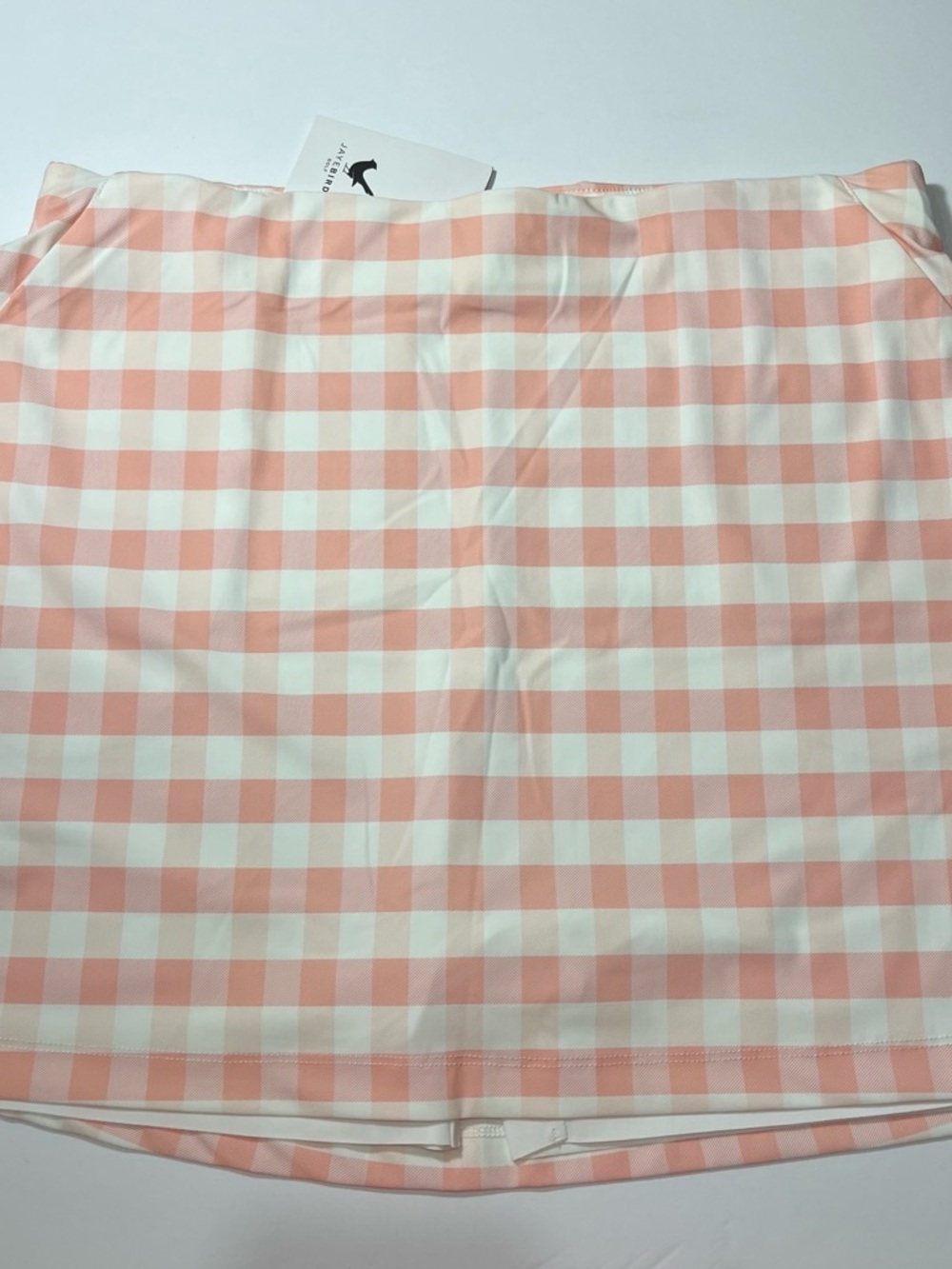 NWT Jayebird Golf Janie Skort Rose Pink Gingham size L
